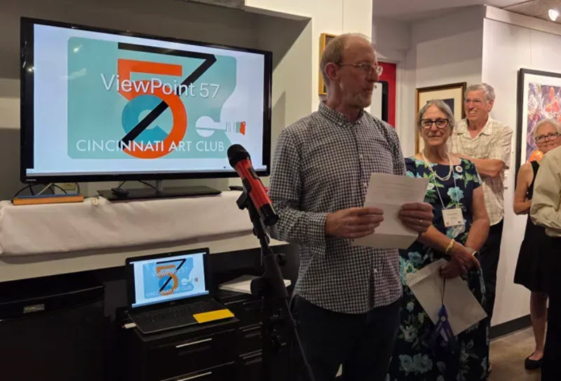 Farley Lewis announcing the Awards 